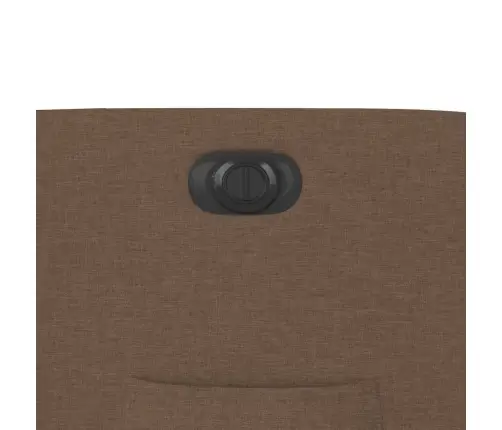 Elektrisks Atpūtas Krēsls, Paceļams, Atgāžams, Brūns Audums Vidaxl