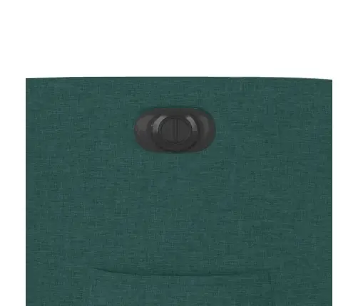 Elektrisks Atpūtas Krēsls, Paceļams/Atgāžams, Tumši Zaļš Audums Vidaxl