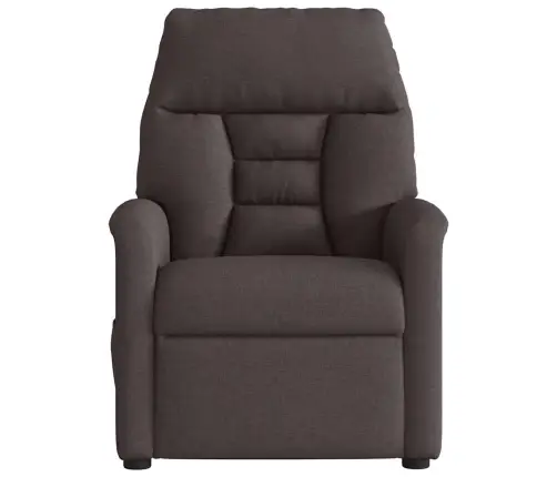 Elektrisks Atpūtas Krēsls, Atgāžams, Tumši Brūns Audums Vidaxl