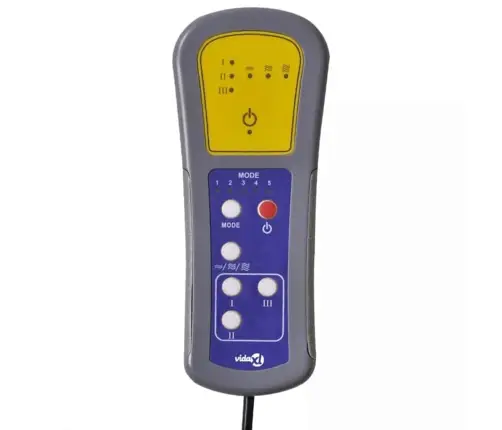 Elektrisks Masāžas Krēsls, Atgāžams, Gaiši Pelēks Audums Vidaxl