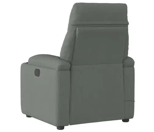 Elektrinis Masažinis Krėslas, Tamsiai Pilkas, Audinys