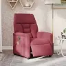 Elektrisks Masāžas Krēsls, Atgāžams, Vīnsarkans Audums Vidaxl