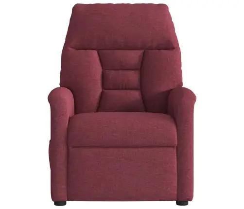 Elektrisks Masāžas Krēsls, Atgāžams, Vīnsarkans Audums Vidaxl