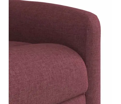 Elektrisks Masāžas Krēsls, Atgāžams, Vīnsarkans Audums Vidaxl