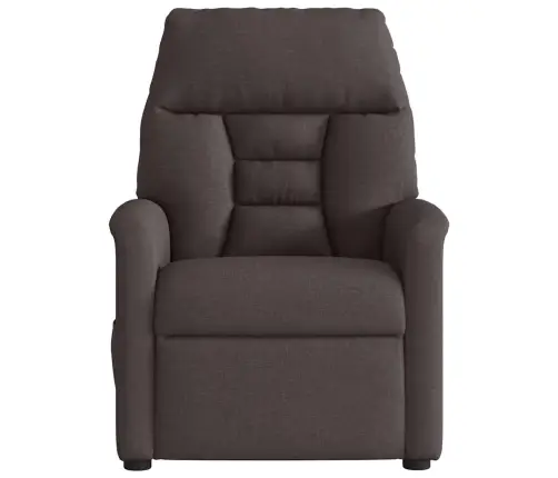 Elektrisks Masāžas Krēsls, Atgāžams, Tumši Brūns Audums Vidaxl