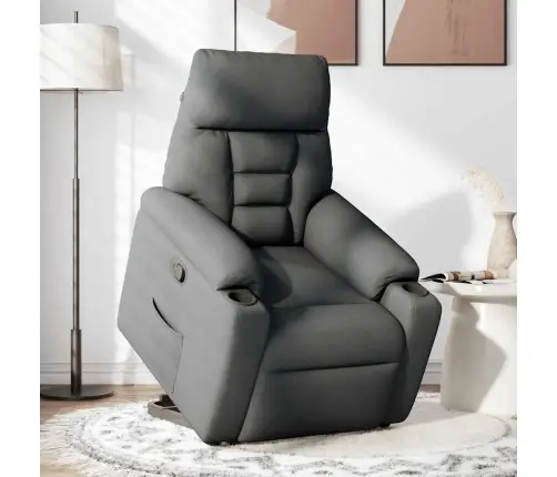 Püsti Tõusmist Toetav Tugitool, Tumehall, Kangas