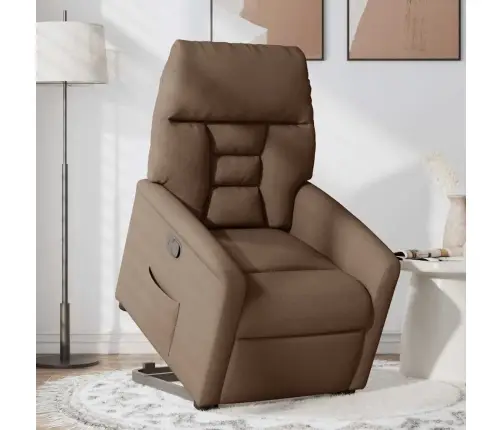 Püsti Tõusmist Toetav Tugitool, Pruun, Kangas