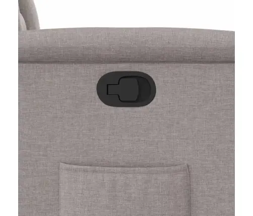 Atsistojantis Atlošiamas Krėslas, Taupe Spalvos, Audinys