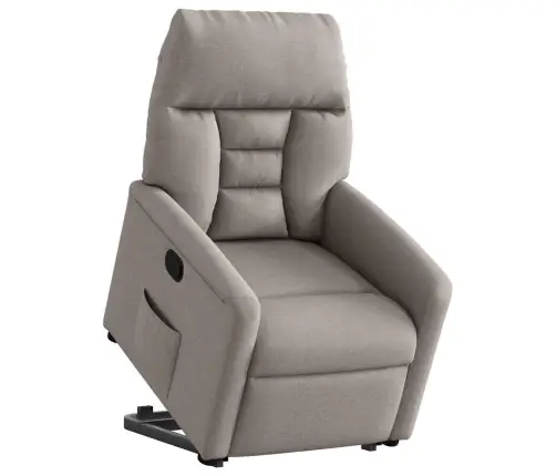 Atsistojantis Atlošiamas Krėslas, Taupe Spalvos, Audinys