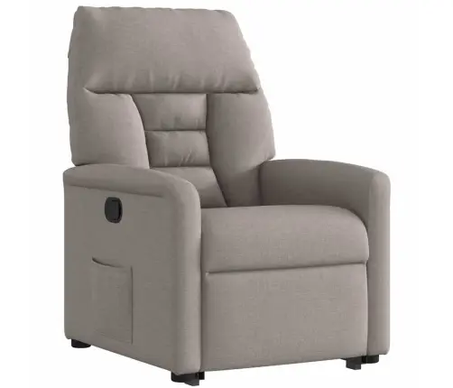 Atsistojantis Atlošiamas Krėslas, Taupe Spalvos, Audinys