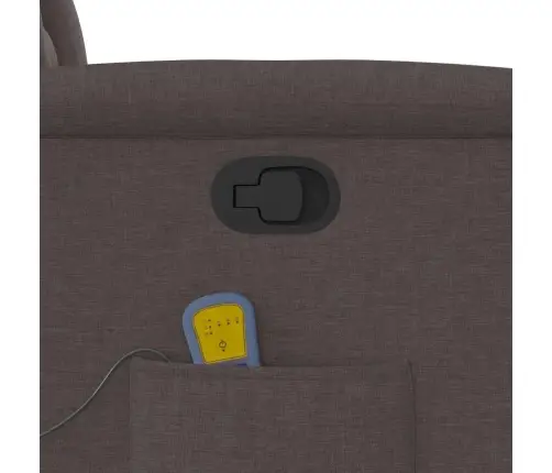 Masāžas Krēsls, Paceļams, Atgāžams, Tumši Brūns Audums Vidaxl Masāžas Krēsls, Paceļams, Atgāžams, Tumši Brūns Audums Vidaxl