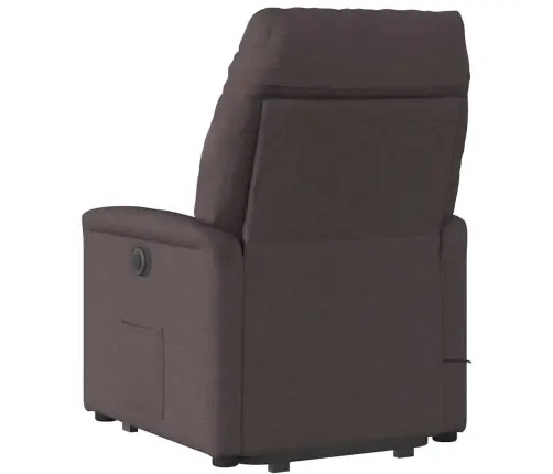 Masāžas Krēsls, Paceļams, Atgāžams, Tumši Brūns Audums Vidaxl Masāžas Krēsls, Paceļams, Atgāžams, Tumši Brūns Audums Vidaxl