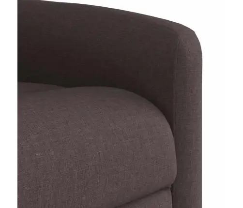 Elektrisks Atpūtas Krēsls, Paceļams/Atgāžams Tumši Brūns Audums Vidaxl