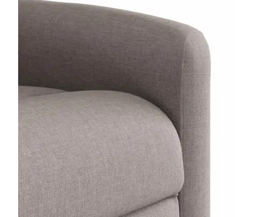 Elektrisks Atpūtas Krēsls, Paceļams/Atgāžams, Pelēkbrūns Audums Vidaxl