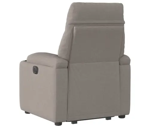 Elektrisks Atpūtas Krēsls, Paceļams/Atgāžams, Pelēkbrūns Audums Vidaxl