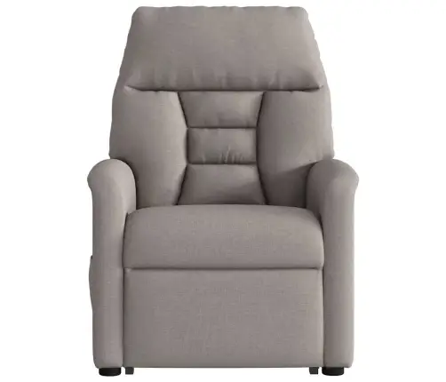 Elektrisks Atpūtas Krēsls, Paceļams/Atgāžams, Pelēkbrūns Audums Vidaxl