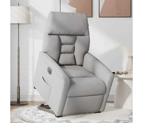 Elektrisks Atpūtas Krēsls, Paceļams, Atgāžams, Mākonis Pelēks Vidaxl