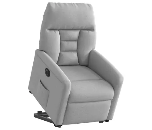 Elektrisks Atpūtas Krēsls, Paceļams, Atgāžams, Mākonis Pelēks Vidaxl