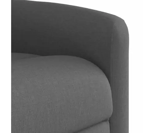 Elektrisks Masāžas Krēsls, Paceļams, Atgāžams, Pelēks Audums Vidaxl