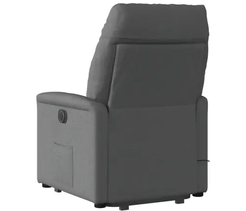 Elektrisks Masāžas Krēsls, Paceļams, Atgāžams, Pelēks Audums Vidaxl