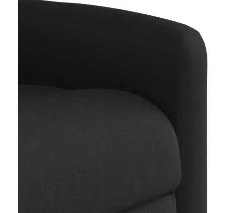 Elektrisks Masāžas Krēsls, Paceļams, Atgāžams, Melns Audums Vidaxl