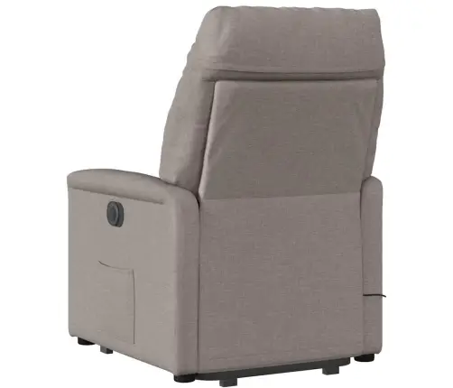 Atsistojantis Elektrinis Masažinis Krėslas, Taupe, Audinys