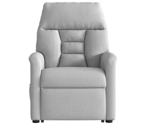 Elektrisks Stāvus Masāžas Atpūtas Krēsls Mākonis Pelēks Audums Vidaxl