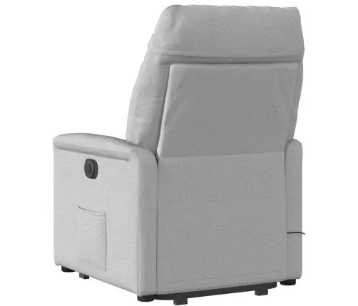 Elektrisks Stāvus Masāžas Atpūtas Krēsls Mākonis Pelēks Audums Vidaxl