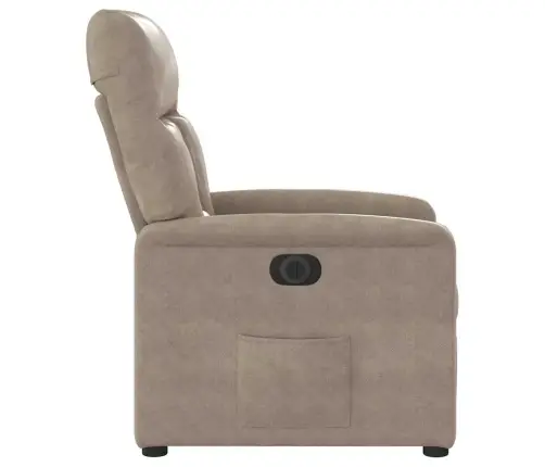 Elektrisks Atpūtas Krēsls, Pelēkbrūns Mikrošķiedras Audums Vidaxl