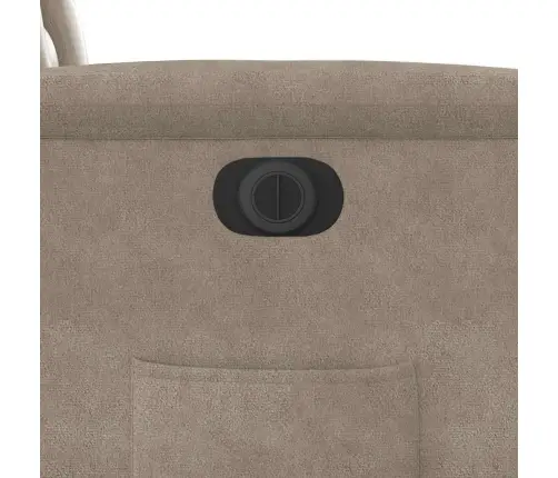 Elektrisks Atpūtas Krēsls, Pelēkbrūns Mikrošķiedras Audums Vidaxl