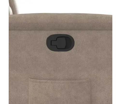 Püsti Tõusmist Toetav Tugitool Pruunikashall Mikrofiiber Kangas