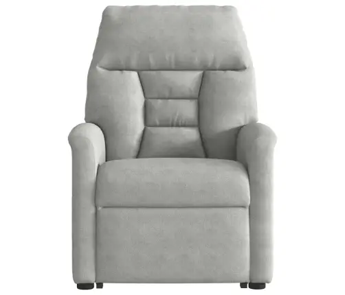Paceļams Atpūtas Krēsls, Gaiši Pelēks Mikrošķiedras Audums Vidaxl