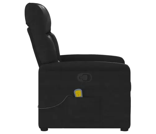 Püsti Tõusmist Toetav Massaažitool, Must, Mikrofiiber Kangas