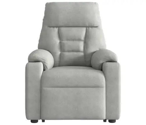 Elektrisks Krēsls, Gaiši Pelēks Mikrošķiedras Audums Vidaxl