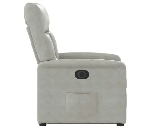 Elektrisks Krēsls, Gaiši Pelēks Mikrošķiedras Audums Vidaxl