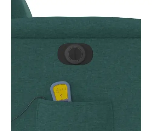 Elektrinis Masažinis Krėslas, Tamsiai Žalias, Audinys Elektrinis Masažinis Krėslas, Tamsiai Žalias, Audinys