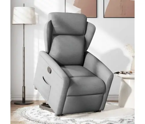 Püsti Tõusmist Toetav Tugitool, Helehall, Kangas