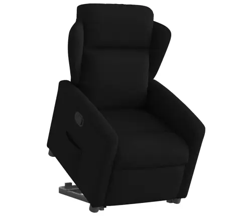 Atpūtas Krēsls, Paceļams, Atgāžams, Melns Audums Vidaxl Atpūtas Krēsls, Paceļams, Atgāžams, Melns Audums Vidaxl