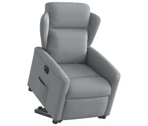 Elektriline Püsti Tõusmist Toetav Tugitool, Helehall Kangas