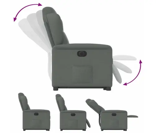 Elektriline Püstitõusmist Toetav Tugitool, Tumehall, Kangas