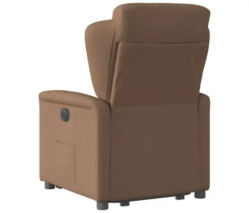 Elektriline Püsti Tõusmist Toetav Tugitool, Pruun, Kangas