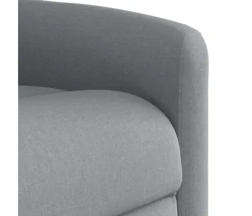 Elektrisks Masāžas Krēsls, Paceļams, Atgāžams, Pelēks Audums Vidaxl