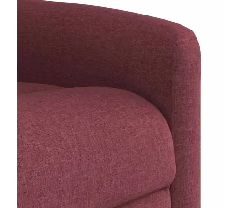 Elektrisks Masāžas Krēsls, Paceļams/Atgāžams, Vīnsarkans Audums Vidaxl