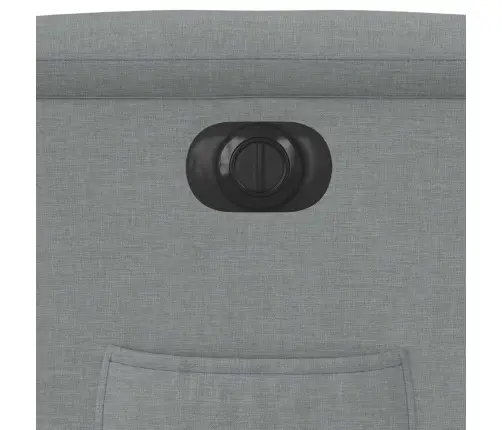 Elektrisks Atpūtas Krēsls, Atgāžams, Gaiši Pelēks Audums Vidaxl