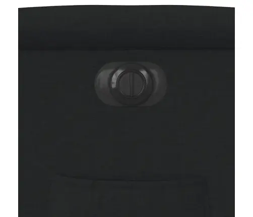 Elektrisks Atpūtas Krēsls, Atgāžams, Melns Audums Vidaxl