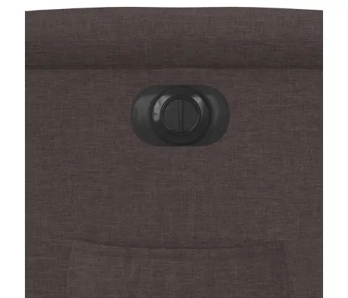 Elektrisks Atpūtas Krēsls, Atgāžams, Tumši Brūns Audums Vidaxl