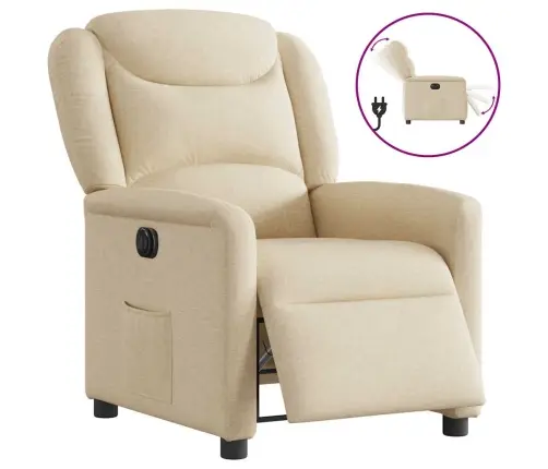 Elektriline Tugitool, Kreemjas, Kangas