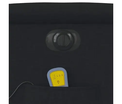 Elektrinis Atlošiamas Masažinis Krėslas, Juodas, Audinys