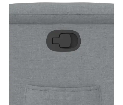 Atpūtas Krēsls, Paceļams, Atgāžams, Gaiši Pelēks Audums Vidaxl