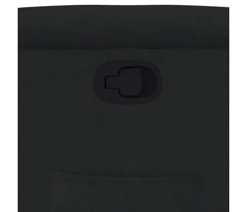 Atpūtas Krēsls, Paceļams, Atgāžams, Melns Audums Vidaxl